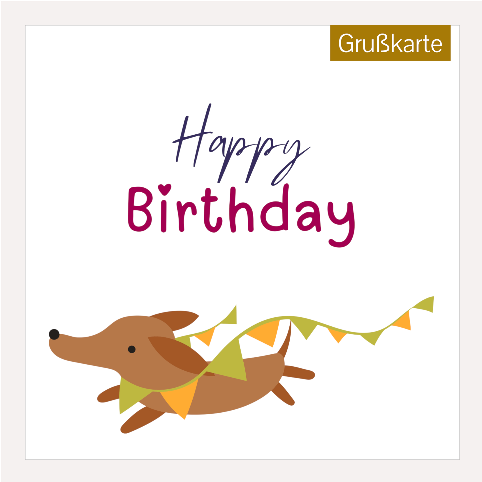 Geburtstagsgrußkarte