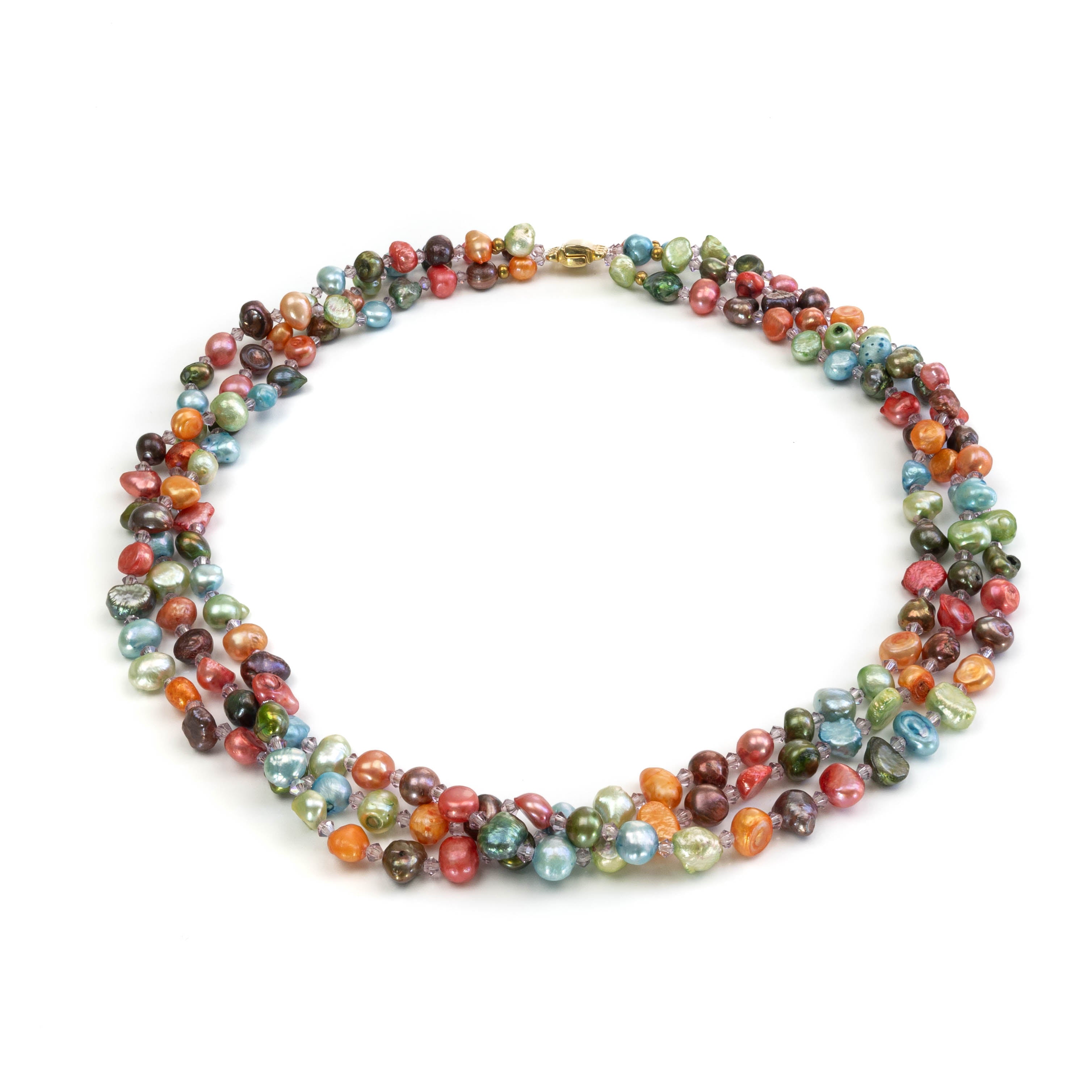 Bunte Perlenkette Damen