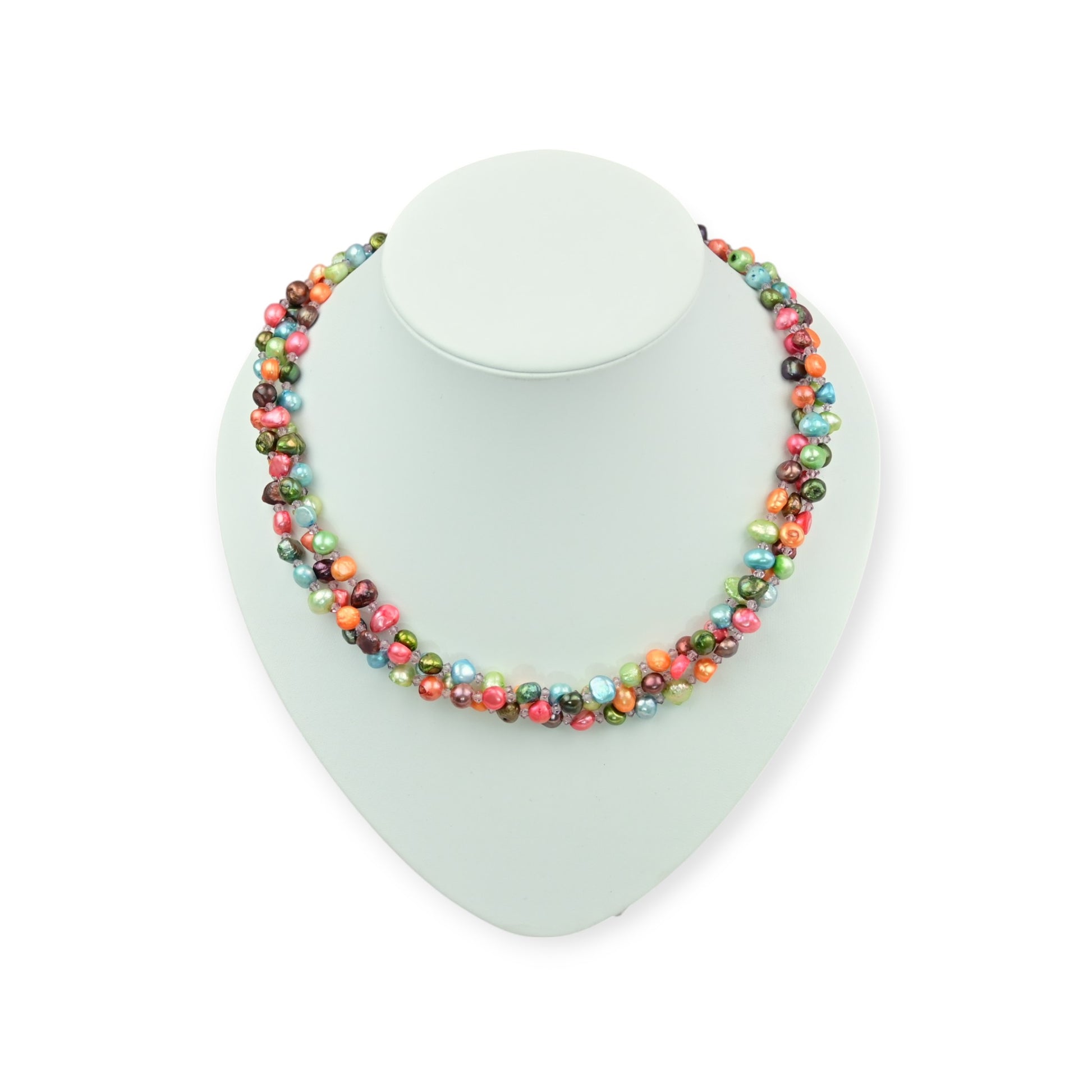 Bunte Perlenkette Damen