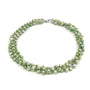 Grüne Süßwasser Perlenkette