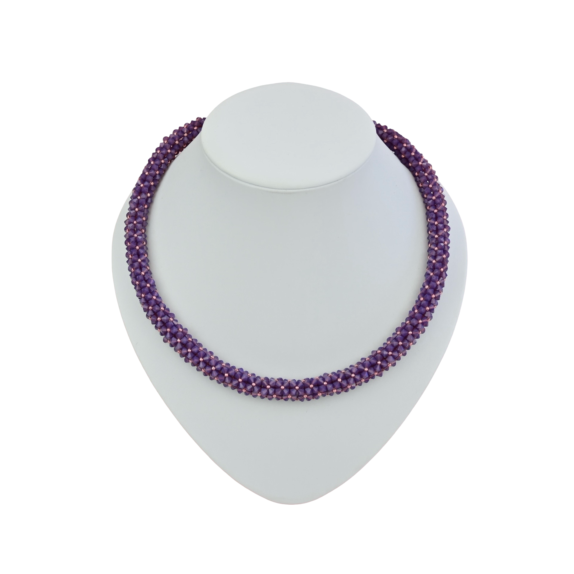Kette mit Kristallen Opal Amethyst