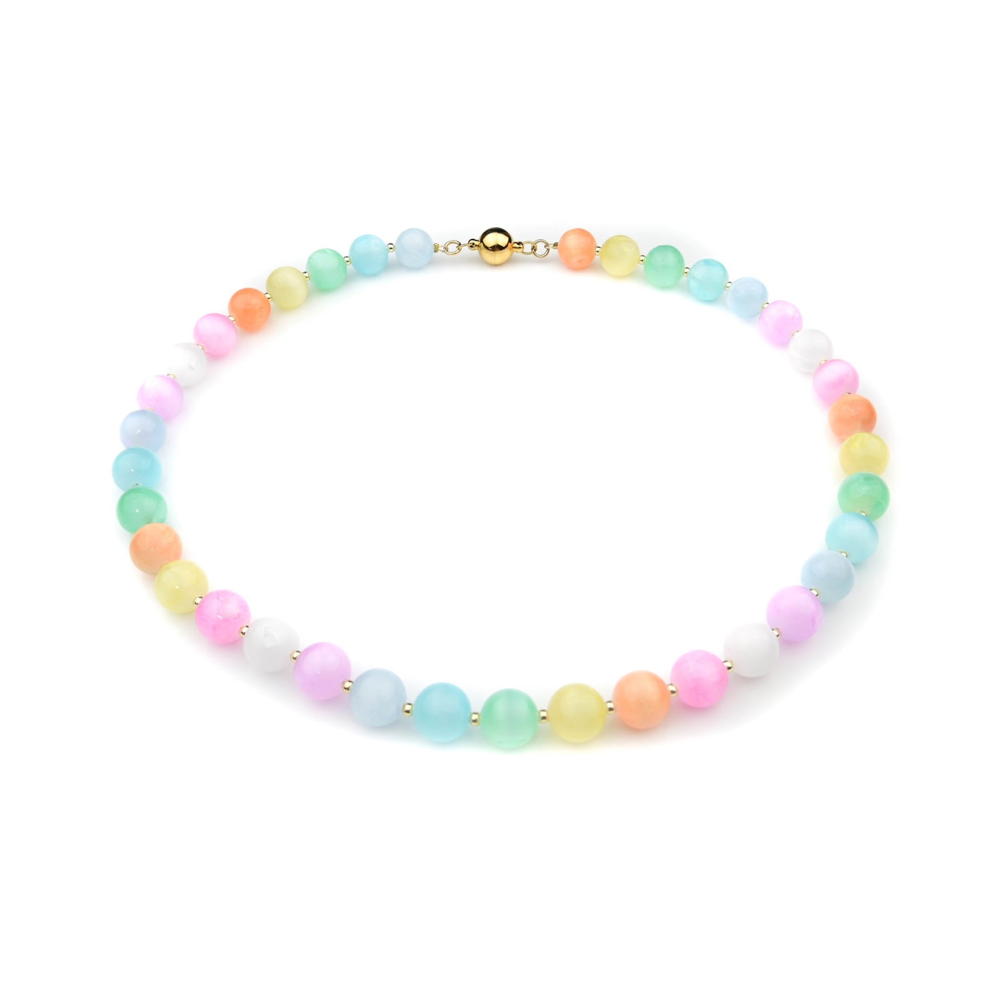 Selenit Kette Selenit Kette mit Magnetverschluss von Perlenmieze