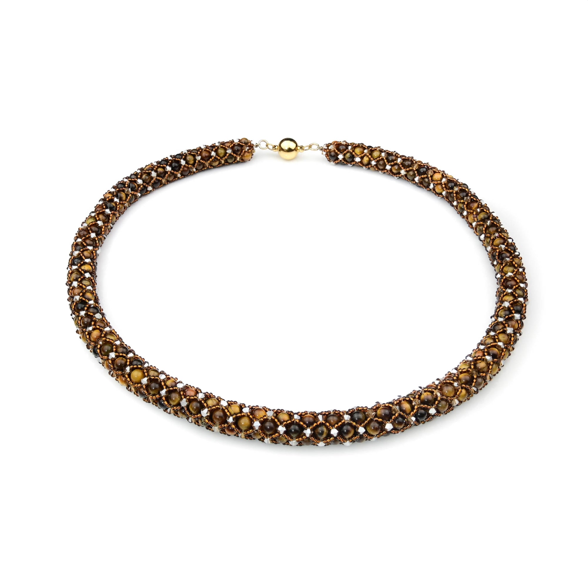 Tigerauge Kette Damen von Perlenmieze